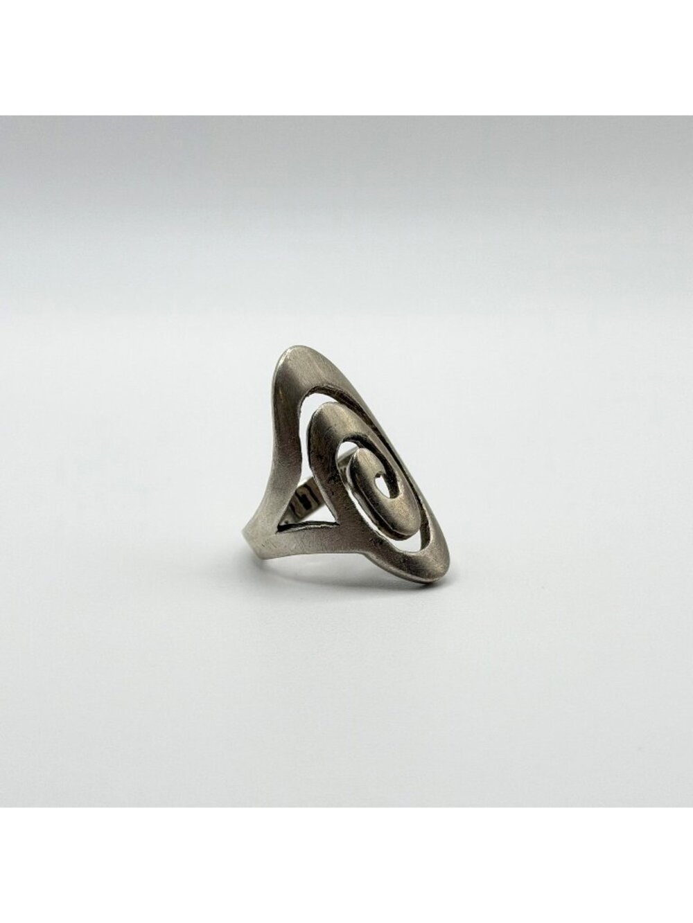 925 Sterling Silver Swirl Spiral Ring Real Solid Size 9.5